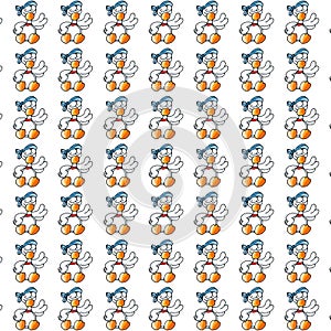 Gosling gift card or cloth, pattern, repeating pattern,